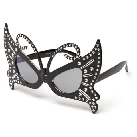 Kyra Beautiful Sparkled Bling Butterfly Oversized Fun Props Party Sunglasses Cover