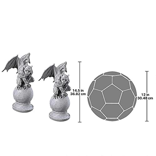 Design Toscano Al926188 Malicay The Malicious Gargoyle Statue, Gray Stone Finish #TOP4