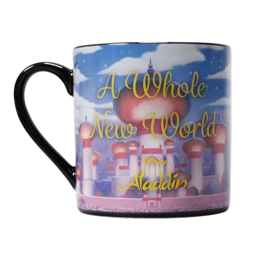Disney Aladdin Heat Change Mug - 325ml - Office Mug Gifts - Heat Reveal, Black - Image 4
