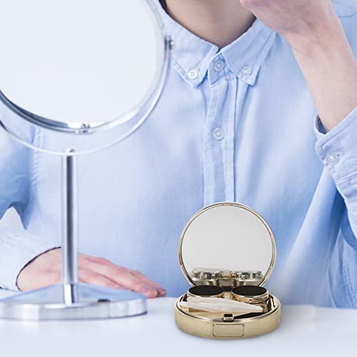 EXCEART Contate O Caixa da Lente LEOPARD Caixa de Contato Lente de Contato Soak Kit de Armazenamento