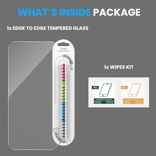 Image of FIRST MART Borderless Tempered Glass for Google Pixel 10 & Pixel 10 Pro with Cable Protector & Installation Kit | Edge-to-Edge, 9H Scratch Resistant, Case-Friendly | Pack of 1