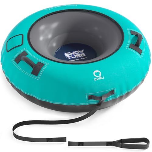 QPAU Snow Tube with Premium Canvas Cover for Kids and