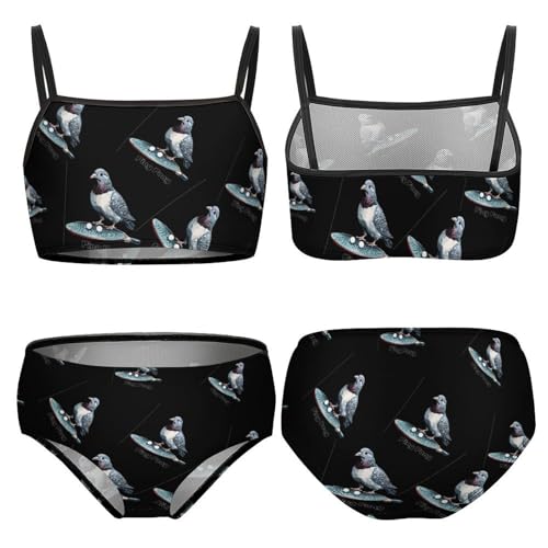 Pigeon Ping Pong Girls Bikini Swimsuit Two Piece Bathing Suit Beach Swimwear3