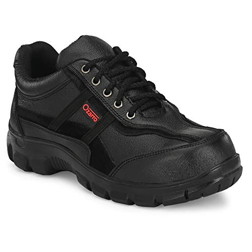 Ozarro Genuine Leather Steel Toe Safety Shoe , Black , 9 (S4409) (B08D4SDW9W) Amazon Price History, Amazon Price Tracker