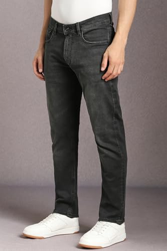 Image of Louis Philippe Men's Smart Fit Stretch Fabric for Comfort Premium Wash Aesthetic Authentic Twill and Durable Jeans