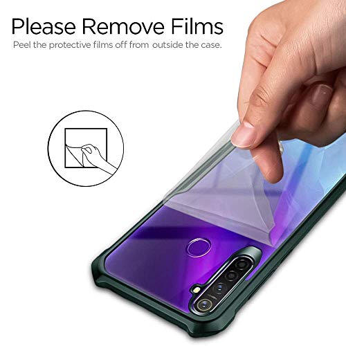 Image of WOW IMAGINE Shock Proof Clear Protective Back Case for Galaxy S21 Ultra - AirEDGE Technology | Full Camera Protection | Back Case Mobile Cover for Samsung Galaxy S21 Ultra - Camo Green
