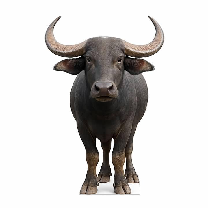 Image of Buffalo 3FT Life Size Cardboard Cutout - A Fun Animal Standup for Photo Booths, Birthday Parties, and Events