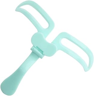 Plantilla de cejas verde plegable portátil, h...