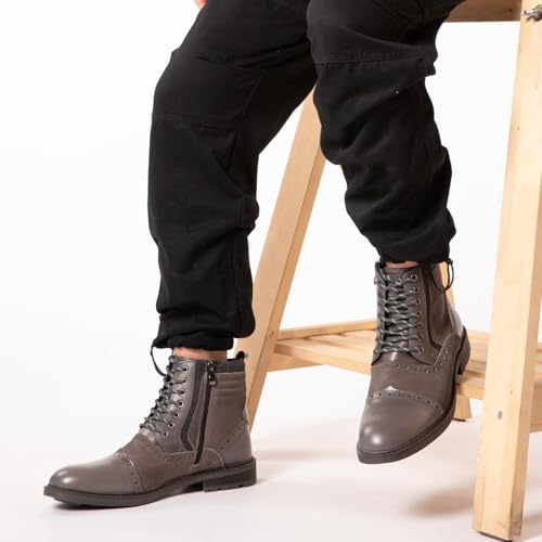 Image of Arkbird Mens Chelsea Boots, Stylish and Comfort Leather Chukka Ankle Boots with Zipper
