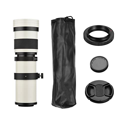Image of Andoer Camera MF Super Telephoto Zoom Lens F /8.3-16 420-800mm T2 Mount with AI-Mount Adapter Ring Universal 1 /4 Thread Replacement for Nikon AI-Mount D50 D90 D5100 D7000 D3 D5100 D3100 D3000 D60