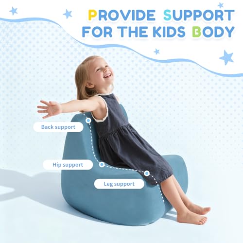 image for VERASCOT Toddler Chair, Soft Kids Sofa Chair for Playroom, Supportive 