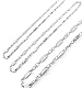 HENKi Plattenkette 60cm lang aus Edelstahl Rostfrei Silber Plättchenkette Steigbügelkette Erbsenkette (10mm)
