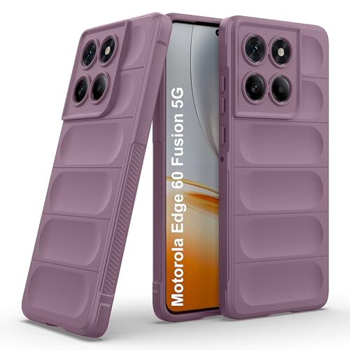 Image of amazon basics Back Case Cover for Motorola Edge 60 Fusion 5G | Compatible for Motorola Edge 60 Fusion 5G Back Cover | Liquid Silicon Magic Case with Camera Protection | Lavender