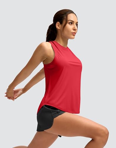 SANTINY Women's Sleeveless Workout Tops Lightweight Tennis Yoga Athletic Running Shirts Racerback Tank Tops for Women3