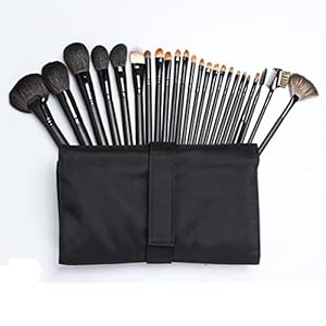 MADALIAN 24 Makeup Brushes Wooden Handle Eyeliner Brush Beauty School Modeling Makeup Brush Tools