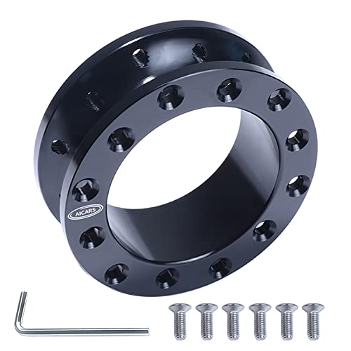 AICARS Aluminum Steering Wheel Hub Adapter Spacer 30mm Height for Personal or Racing Car Modification