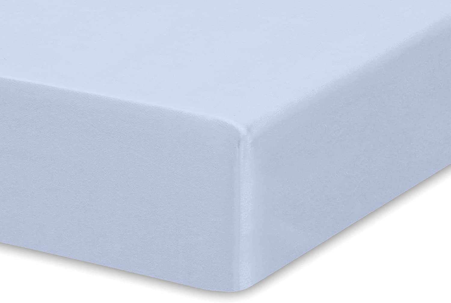 Dudu N Girlie - Cot Bed Fitted Sheets 140 x 70 Cotton Jersey - Hypoallergenic Toddler Bed Sheet Fully Elasticated Skirt Breathable Easy Care - Junior Bed sheets (Single Pack, Blue)