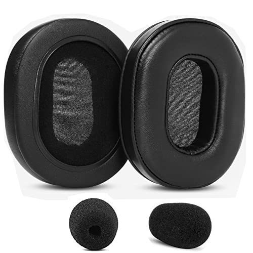 YunYiYi Upgrade Ersatz Ohrpolster Ohrpolster Kompatibel mit Roccat Khan Aimo 7.1 Surround Gaming Headset Memory Foam Ohrmuscheln Abdeckungen (Schaffellleder)