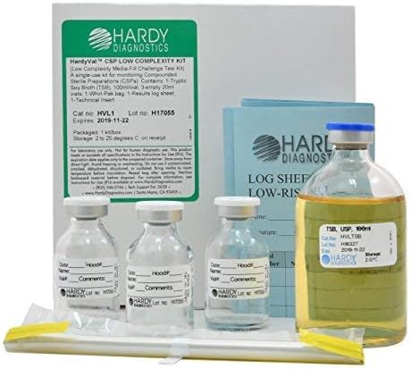HardyVal CSP Low Complexity Media Fill Challenge Test Kit, USP 797, Certifies One Pharmacy Technician, by Hardy Diagnostics