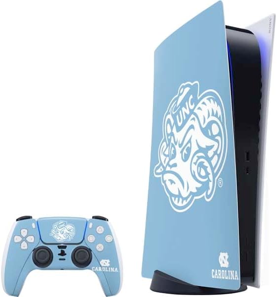 Skinit Decal Gaming Skin Compatible with PS5 Bundle - Officially Licensed University of North Carolina Mascot Design