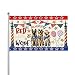 GXVLHQY 4th of July Flags 3x5 Ft Outdoor Happy Red White Woof Flag for House Yard Polyester Banner All Weather Garden Decoration for Home Porch And Outdoor