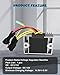 ECCPP Voltage Regulator Rectifier Fit for 2010-2014 for Polaris Ranger 400 2010-2012 for Polaris Scrambler 500 2011-2014 for Polaris Sportsman 400 4012192 Rectifier Regulator