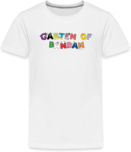Garten of Banban - Camiseta con letras de personajes (niños)