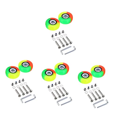 TEHAUX 8 Conjuntos De Malas De Rodas Universais Caso De Carrinho De Reparo Peças De Reposição Rodas