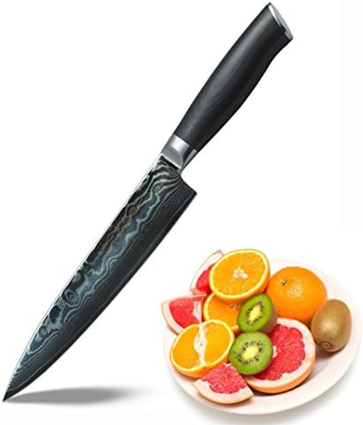 MFGG Best Japanese VG10 Super Steel 67 Layer High Carbon Stainless Steel - 8" - w/Chef Knife (Tsunami rose leaf pattern)