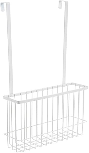 Vista 10 de iplusmile Cestas de alambre organizadoras sobre la puerta para almacenamiento de cocina, cesta colgante para organizar Negro