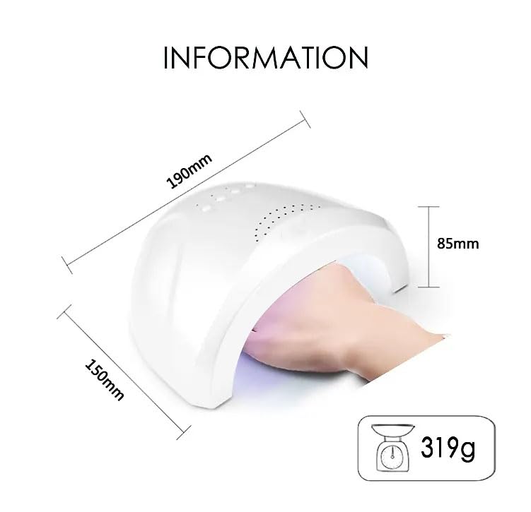 Amazon.com : 24/48W UV Led Nail Lamp for Gel Dryer : Beauty