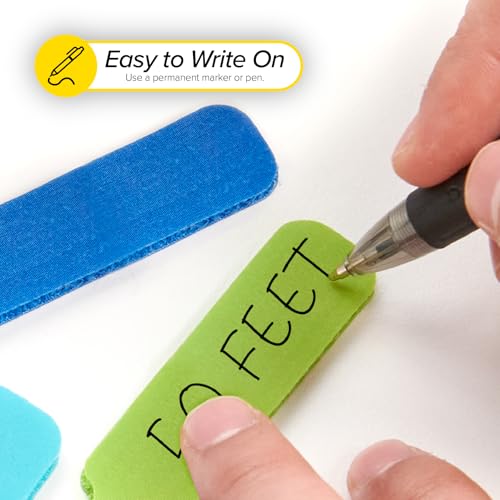 Image of Cable Labels - Wrap-It Storage - Large, Multi-Color (30-Pack) - Colorful Labels for Basement and Office Organizing | Colorful Labels for Basement and Office Organizing