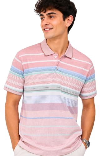 Image of SANE ORIGINALS Polo T-Shirt for Men with Pocket || Striped Polo for Men