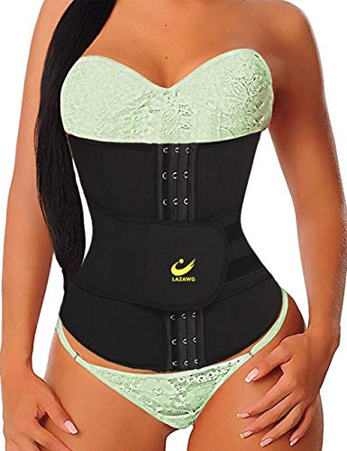 LAZAWG Women Waist Trainer Sauna Sweat Slimming Belt Tummy Control Waist Cincher Neoprene