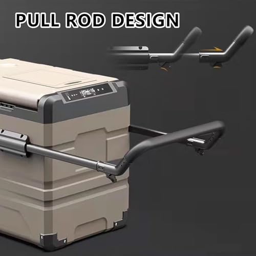 Enfriador eléctrico portátil – Enfriamiento rápido -20℃ a +20℃, 35L/45L/55L, diseño de doble puerta con ruedas y asa para viajes en camión, furgoneta y cámper