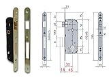 Fácil de usar Viro 7435 Cerradura latón metal