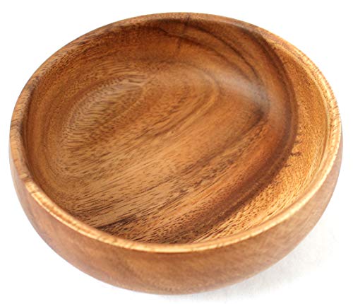 Schale Snackschale Holz Akazienholz Ø 14,5-15cm Höhe 4,5-5cm Fair Trade Cover