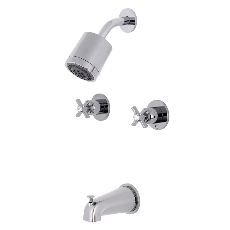 Kingston Brass KBX8141ZX Millennium Tub and Shower Faucet, Polished Chrome