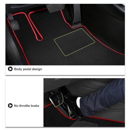 Tapis de sol de voiture Série 3 E93 Cabriolet 2007-2012 revêtement sol orange