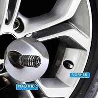Reifen Ventilkappen für Mercedes Benz CESM CLK GLK GL AB GLS GLE AMG Series,Ventilkappen mit Dichtung für stabilen Reifendruck – Ansicht 2