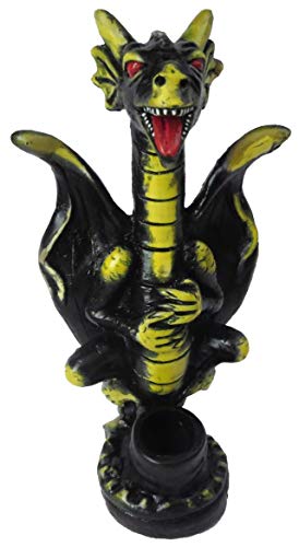 Novelty Collectible Dragon Figurine Tobacco Pipe (Black)