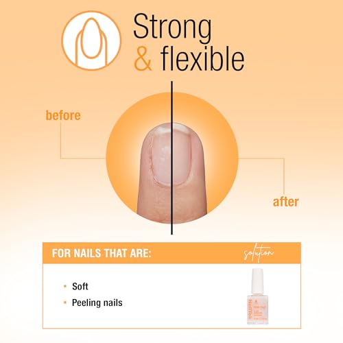 nail tek ridge filler formula 2  clear ridge filler for nails base coat nail strengthener polish for soft amp peeling nails 05 fl oz