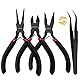 WISEUP Schmuckzangen-Set – Nadel-/Kettennase, runde Nase und Drahtschneider für Schmuck, DIY, Handwerk, Reparatur und Drahtwickeln, 3-teilig