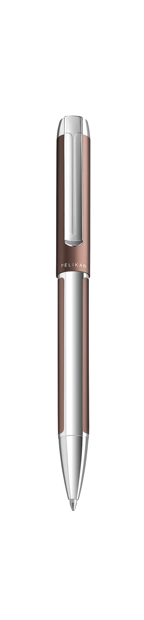 Pelikan Kugelschreiber Pura K40, Mokka, hochwertiger Drehkugelschreiber im Geschenk-Etui, 822817