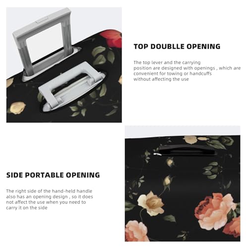 Housse de bagage de voyage extensible OdDdot imprimé floral S - 5
