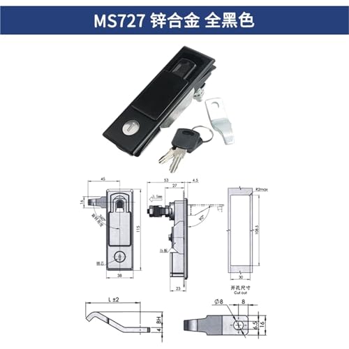 Serrure à compression MS727 élimine vibrations porte loquet