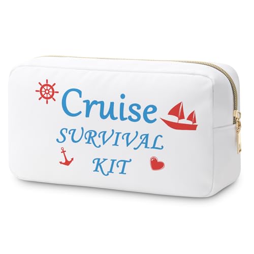 Cruise Gifts for Woman Makeup Bag Girls Getaway Gifts Cruise Vacation Cosmetic Bag Travel Cruising Trip Present for Friends Bestie Sister Beach Lover Cruising Cabin Cosmetic Pouch Graduation Present