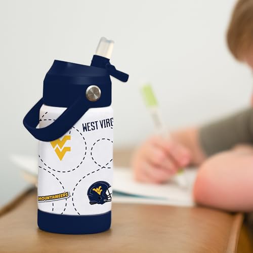 Image of Logo Brands NCAA Mascot Stainless-Steel Kids Bottle -Soft Silicone Mouthpiece, Easy To Carry, Kid-Friendly Design- Great For School & On-The-Go