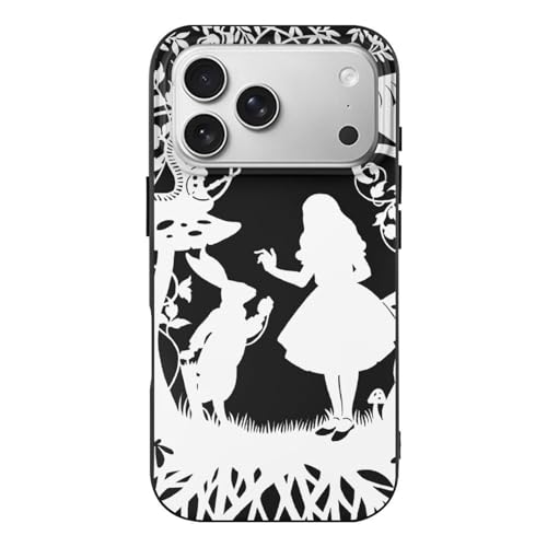 �s�v�c�̍��̃A���X �`�F�V���L iPhone17Pro�Ή��P�[�X �ϏՌ� TPU ���^ �A�C�t�H��17Pro�J�o�[ �y�� ���菝�h�~ �X�}�z�P�[�X �l�C �L�����N�^�[ Case