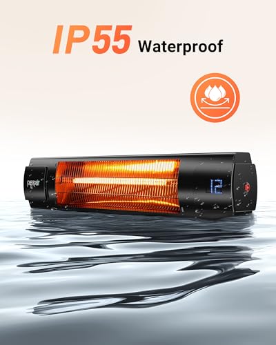 Pasapair Electric Patio Heater - Infrared Indoor Heater 9H Timer With Remote Control thumb #6
